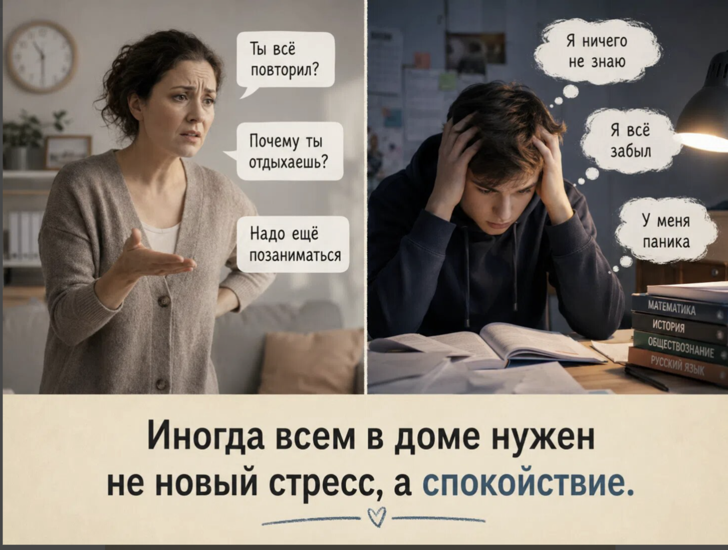 Спокойствие и поддержка в последние дни перед ЕГЭ